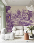Papier Peint Vintage - Village Bucolique