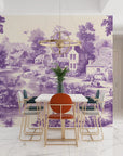 Papier Peint Vintage - Village Bucolique