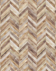 Papier Peint Bois - Chevron Naturel