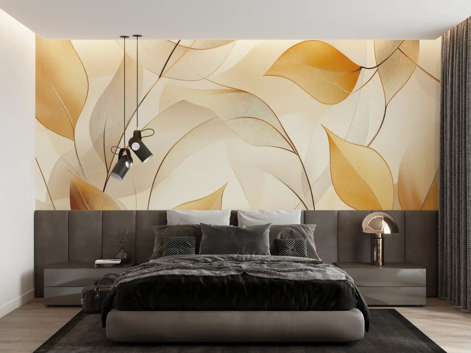 Foliage Wallpaper - Aerial Golden Leaves