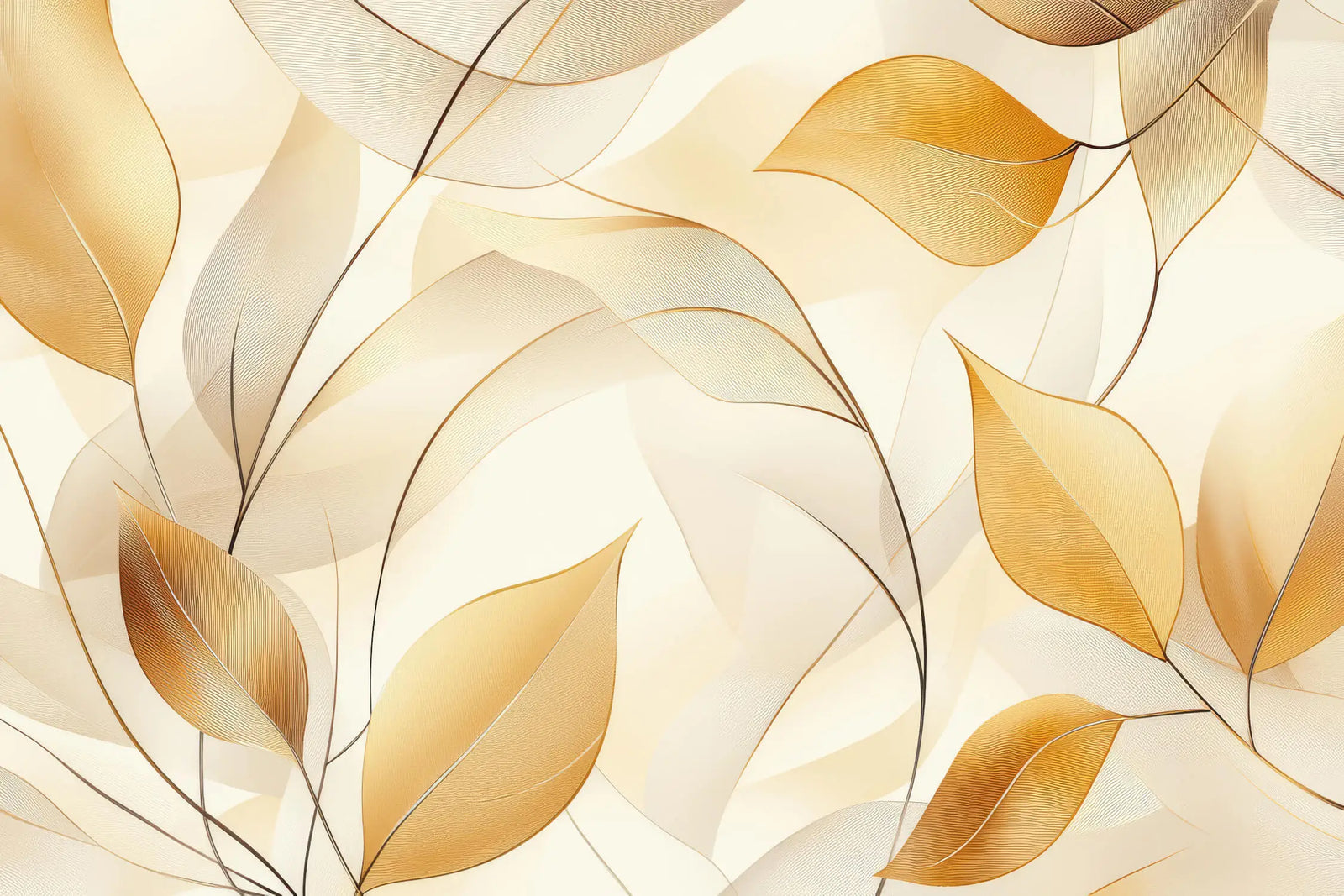 Foliage Wallpaper - Aerial Golden Leaves