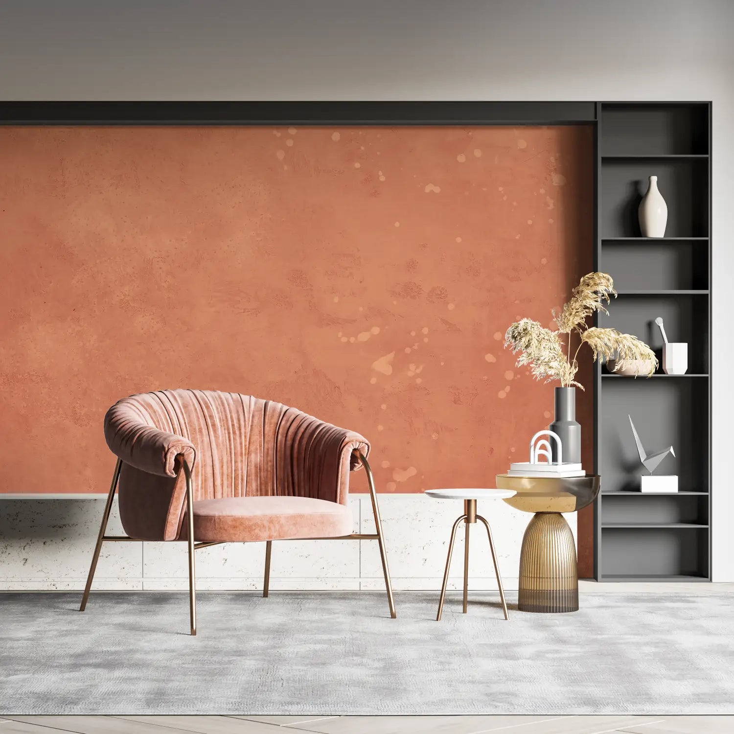Retro Wallpaper - Vintage Ochre Texture