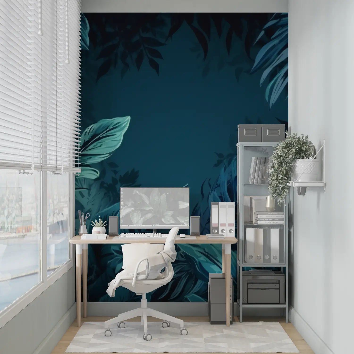 Papier Peint Tropical - Jungle Nocturne Mystique