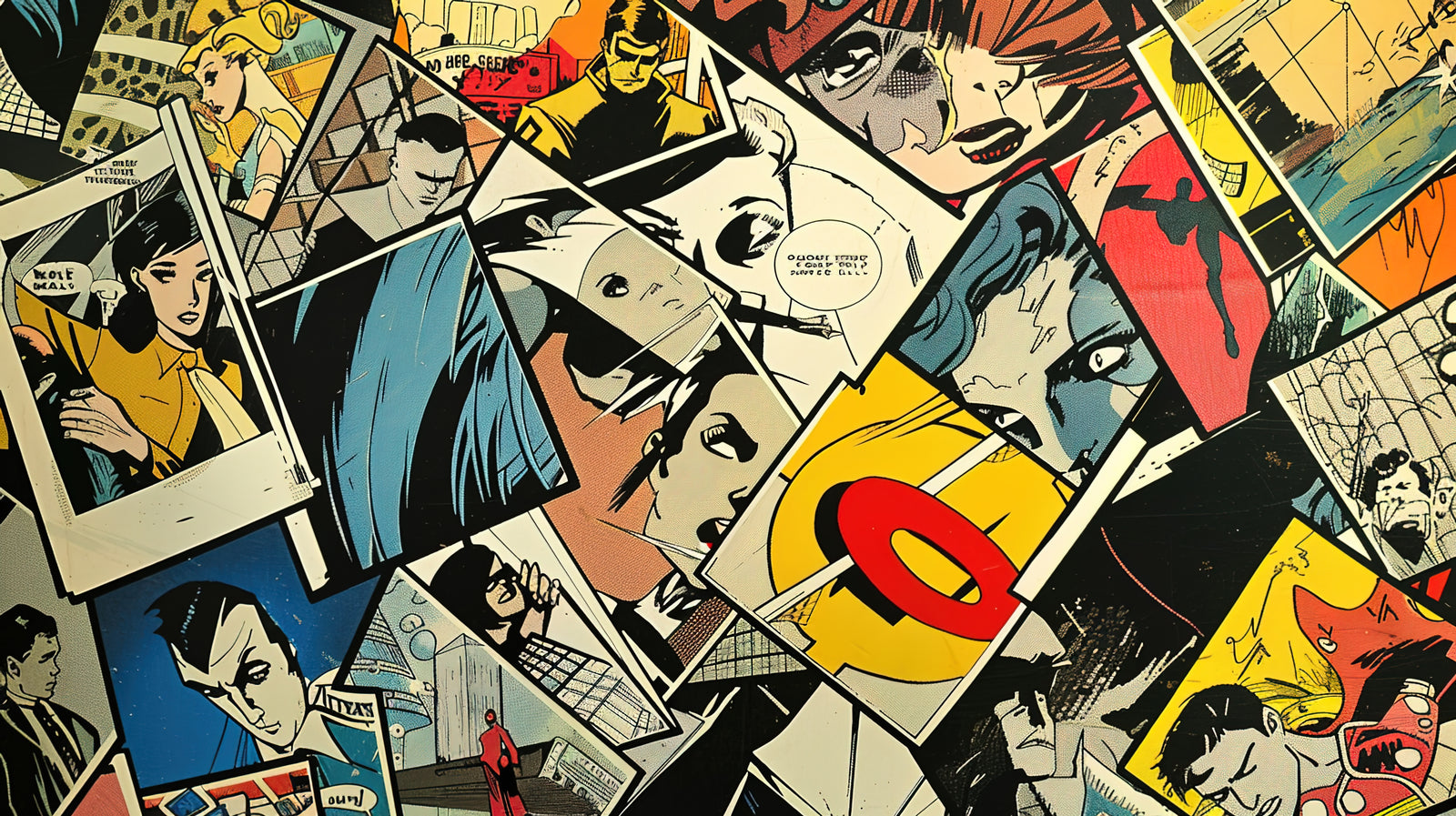 Comic Strip Wallpaper – Vintage Vignettes