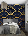 Japanese Wallpaper - Golden and Textured Fans