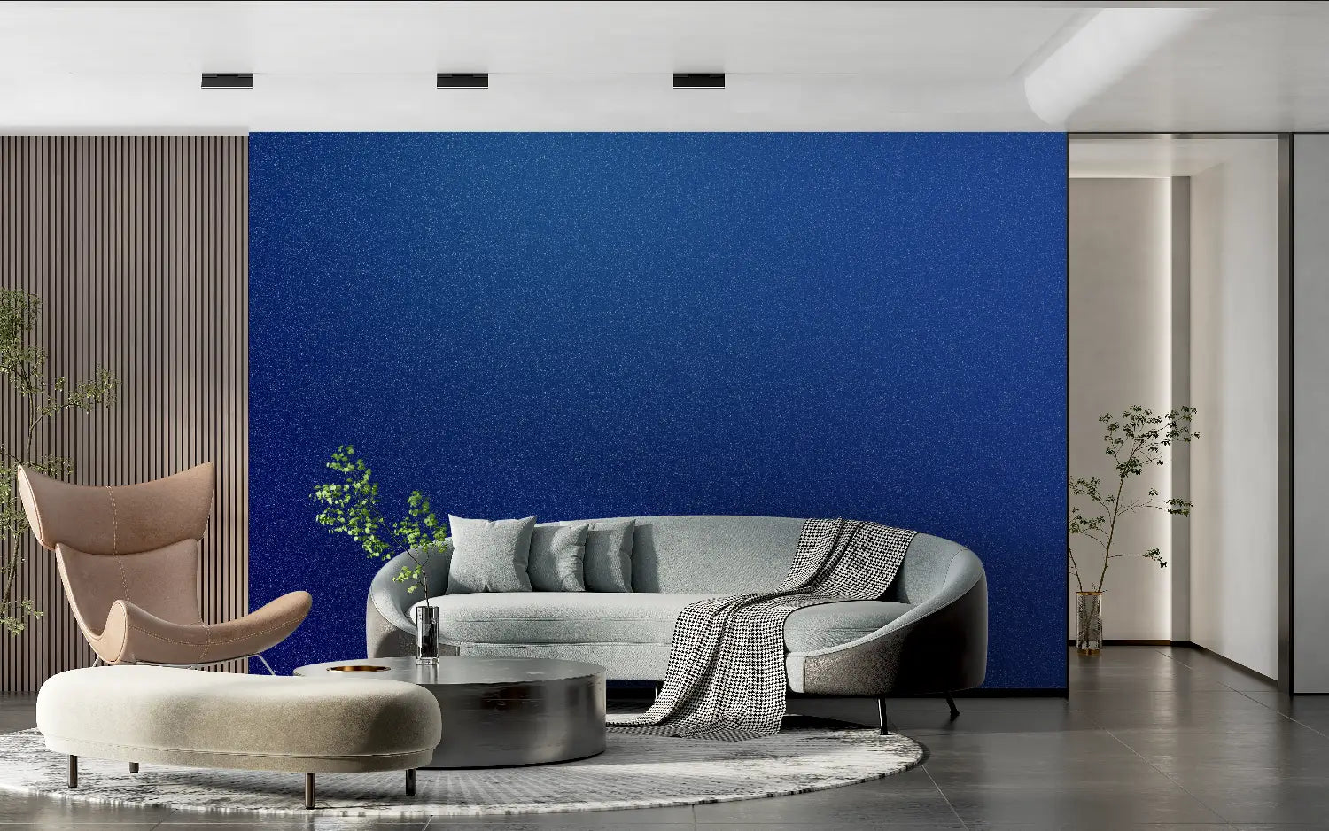Art &amp; Deco Wallpaper - Blue Night Gradient
