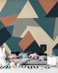 Papier Peint Géométrique - Triangles Abstraits