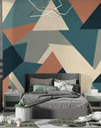 Papier Peint Géométrique - Triangles Abstraits