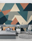 Papier Peint Géométrique - Triangles Abstraits