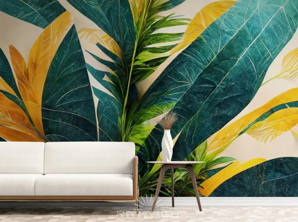 Papier Peint Design - Feuillage Tropical