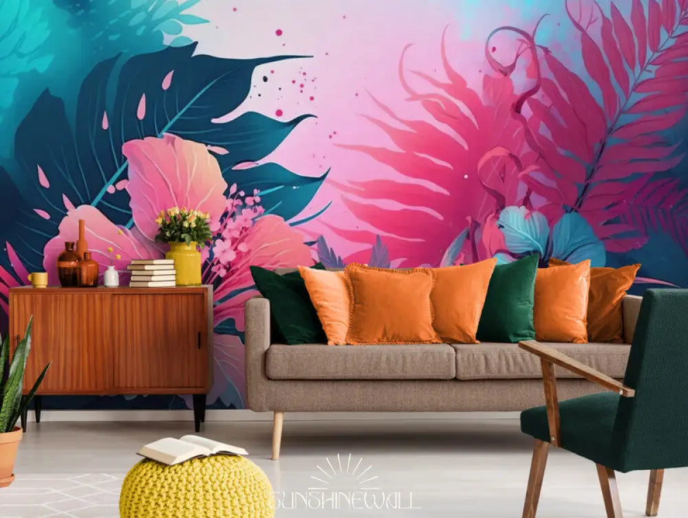 Papier Peint Design - Paysage Tropical