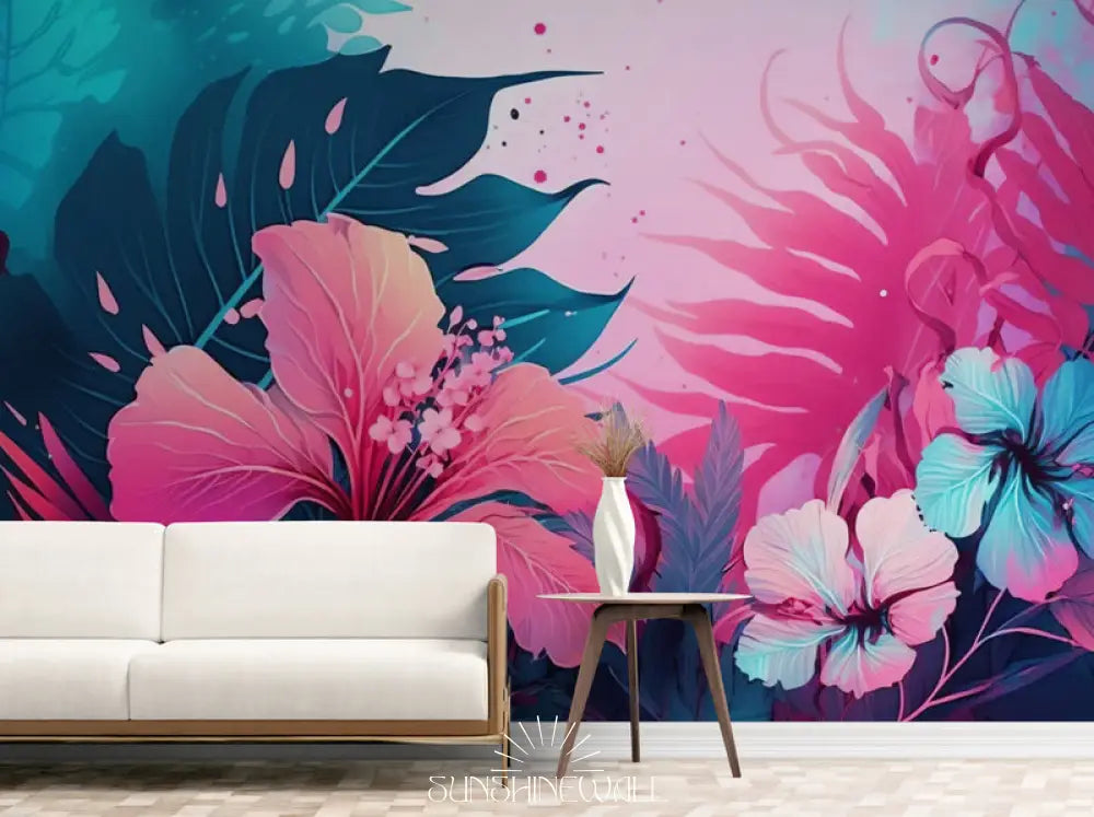 Papier Peint Design - Paysage Tropical