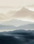Papier Peint Abstrait - Paysage Montagneux