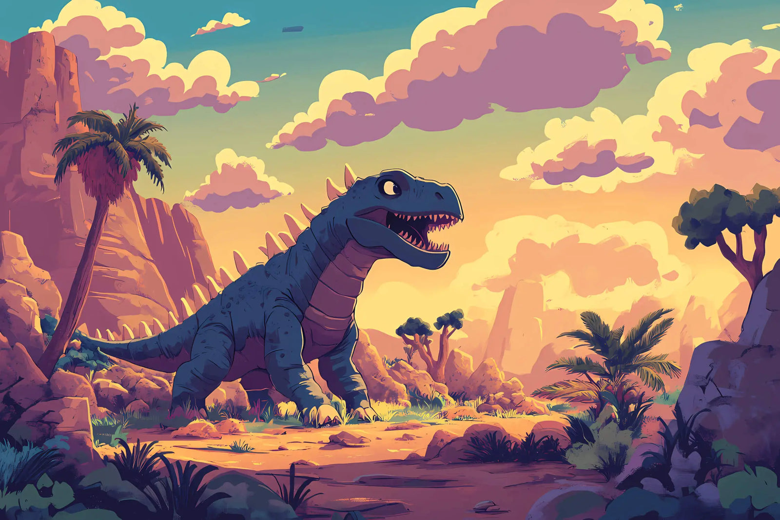 Animal Wallpaper - Dinosaur at Dusk