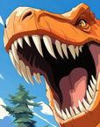 Papier Peint Animaux - T-Rex Rugissant