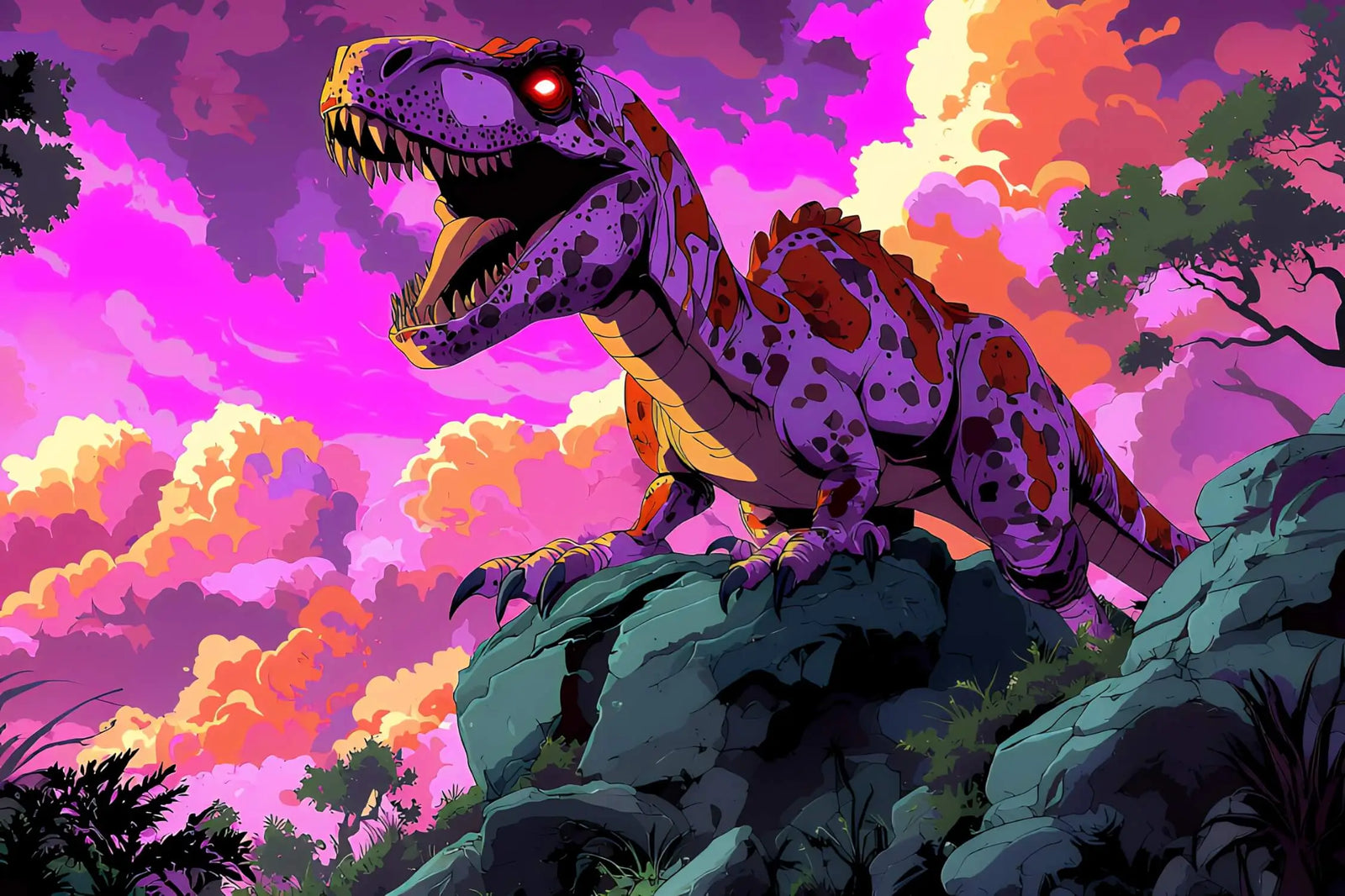 Animal Wallpaper - Purple Sky Tyrant