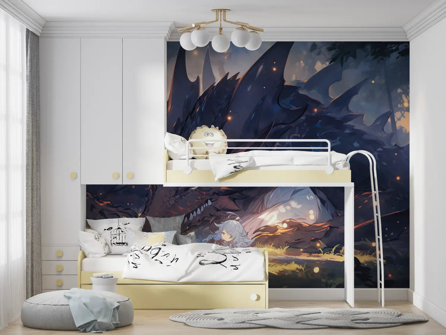 Animal Wallpaper - Dragon and Girl Complicity