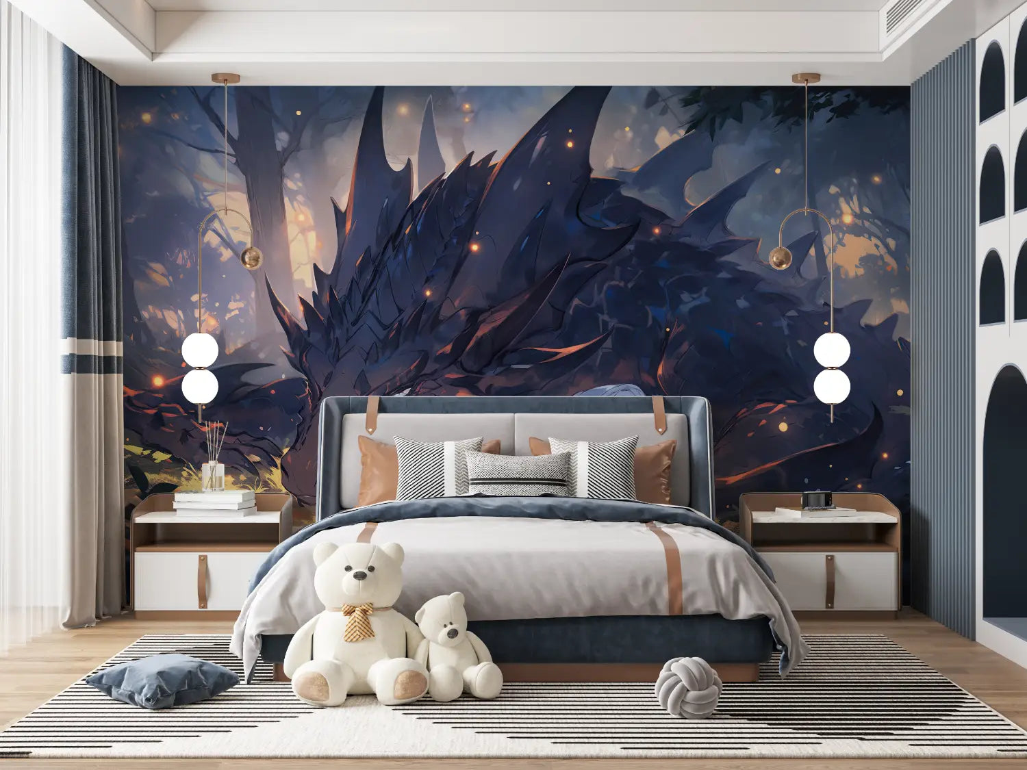 Animal Wallpaper - Dragon and Girl Complicity