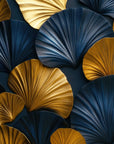 Art Deco Wallpaper – Gold and Midnight Blue Fans