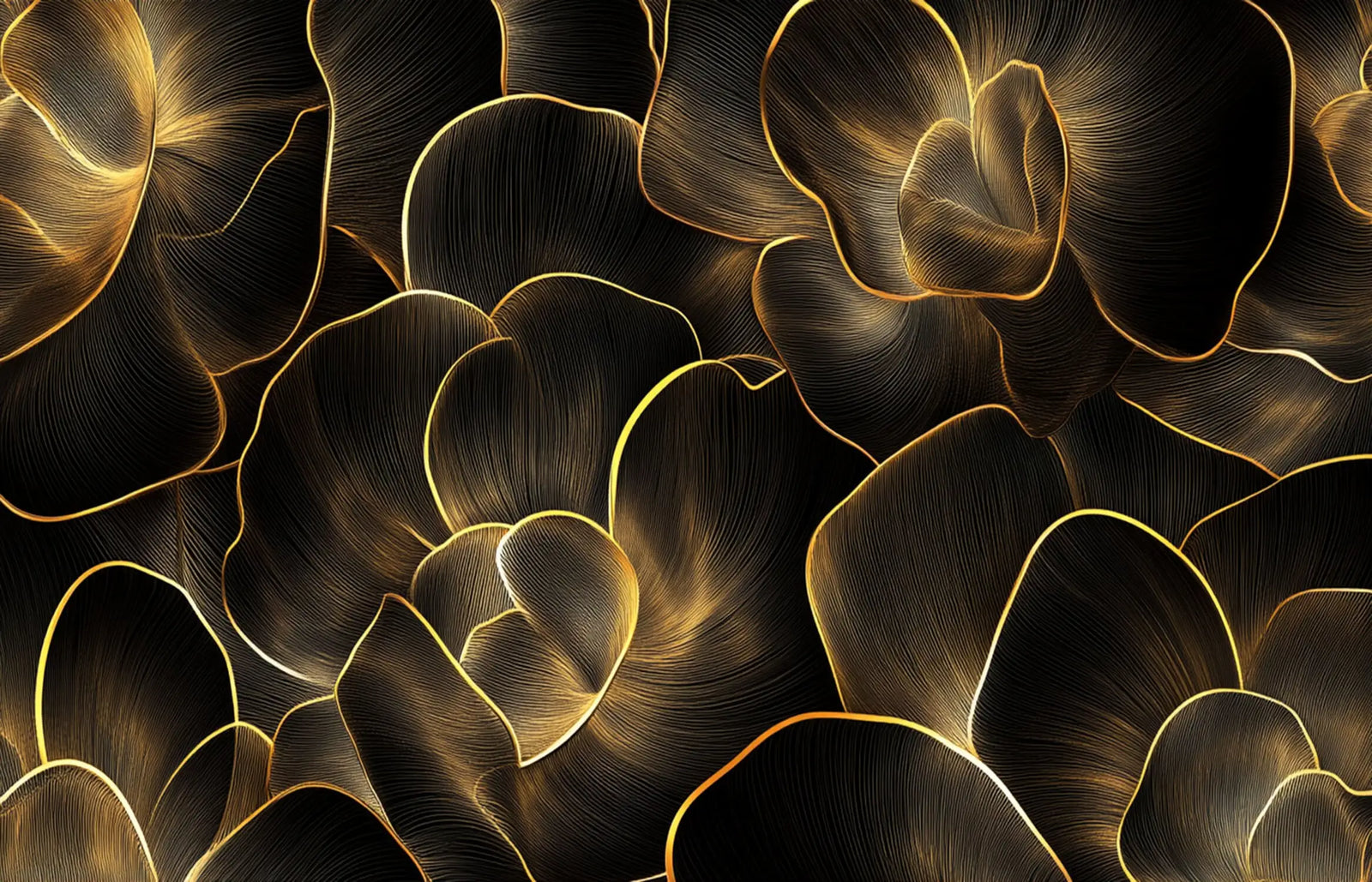 Foliage Wallpaper - Golden Shade