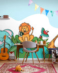 Papier Peint Enfant - Animaux Du Monde