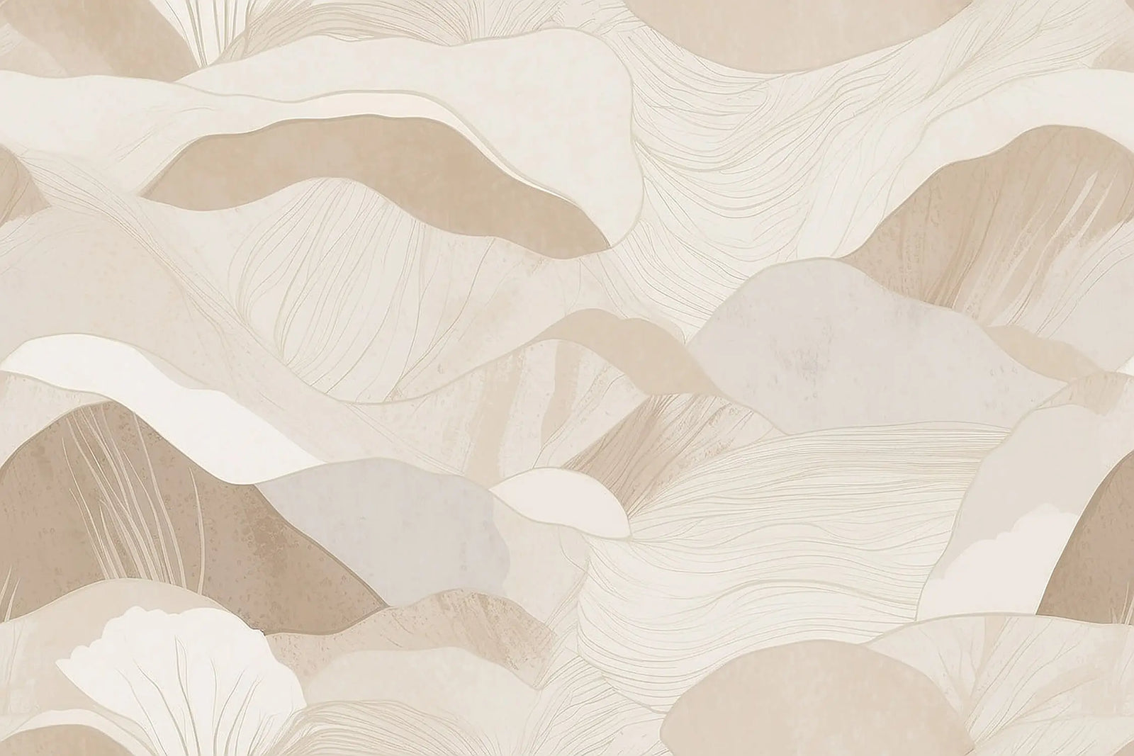 Papier Peint Géométrique - Ondulations Sablées