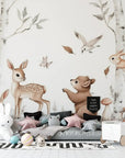 Forest Wallpaper - Sweet Animal Harmony
