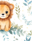 Papier Peint Enfant - Petit Lion Curieux