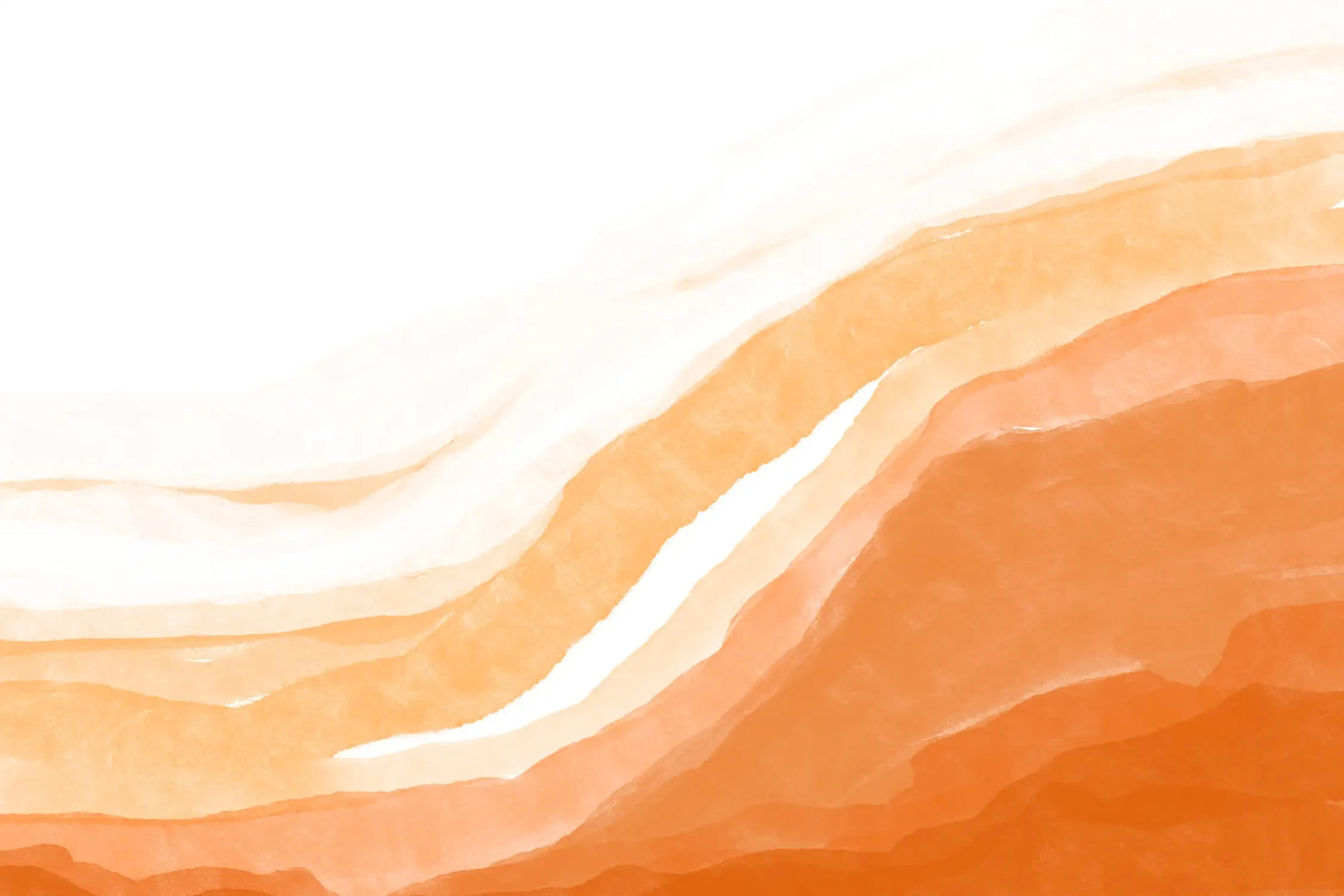 Mountain Wallpaper - Ochre and White Curves
