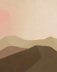 Mountain Wallpaper - Gentle Ridges in the Rising Sun