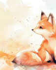 Papier Peint Enfant - Petit Renard Songeur