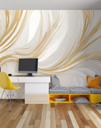 Papier Peint Art & Déco - Courbes Fluides et Chic