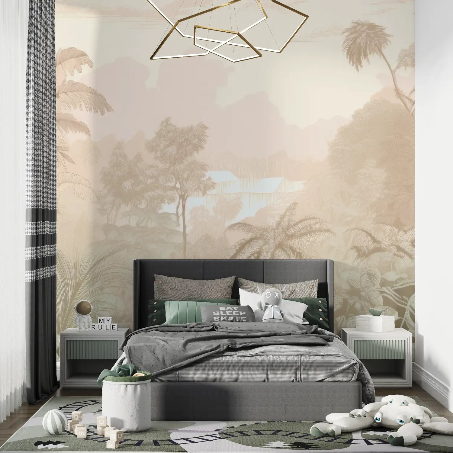 Papier Peint Tropical - Jungle Mystique