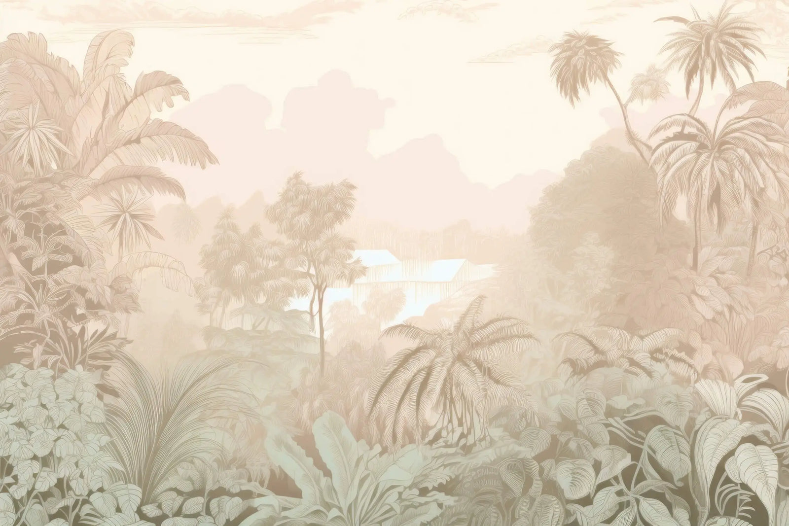 Papier Peint Tropical - Jungle Mystique