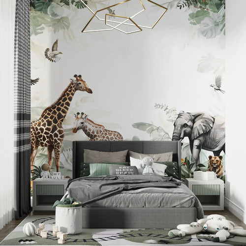 Papier Peint Animaux - Safari Enchanté