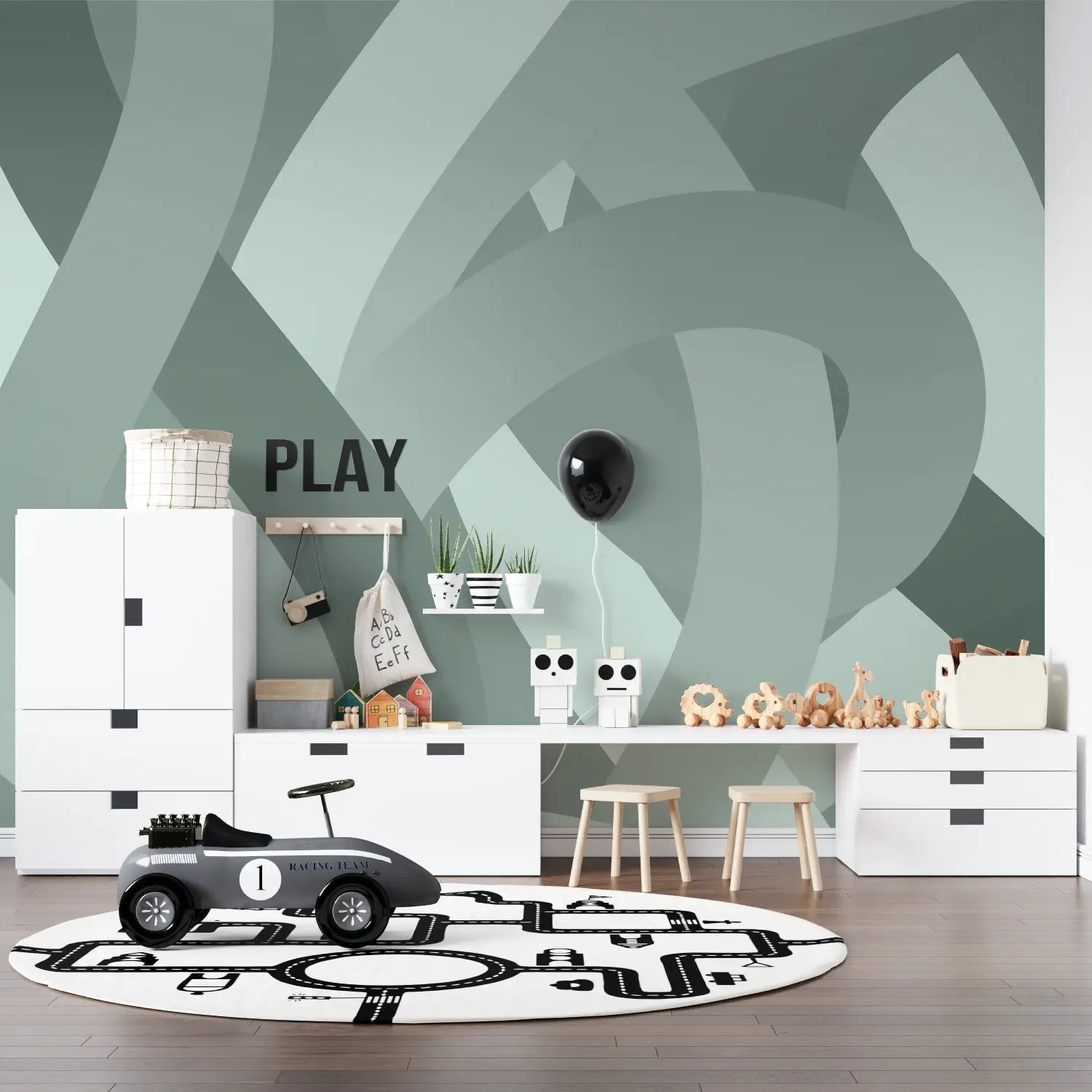 Geometric Wallpaper - Intertwined Curves