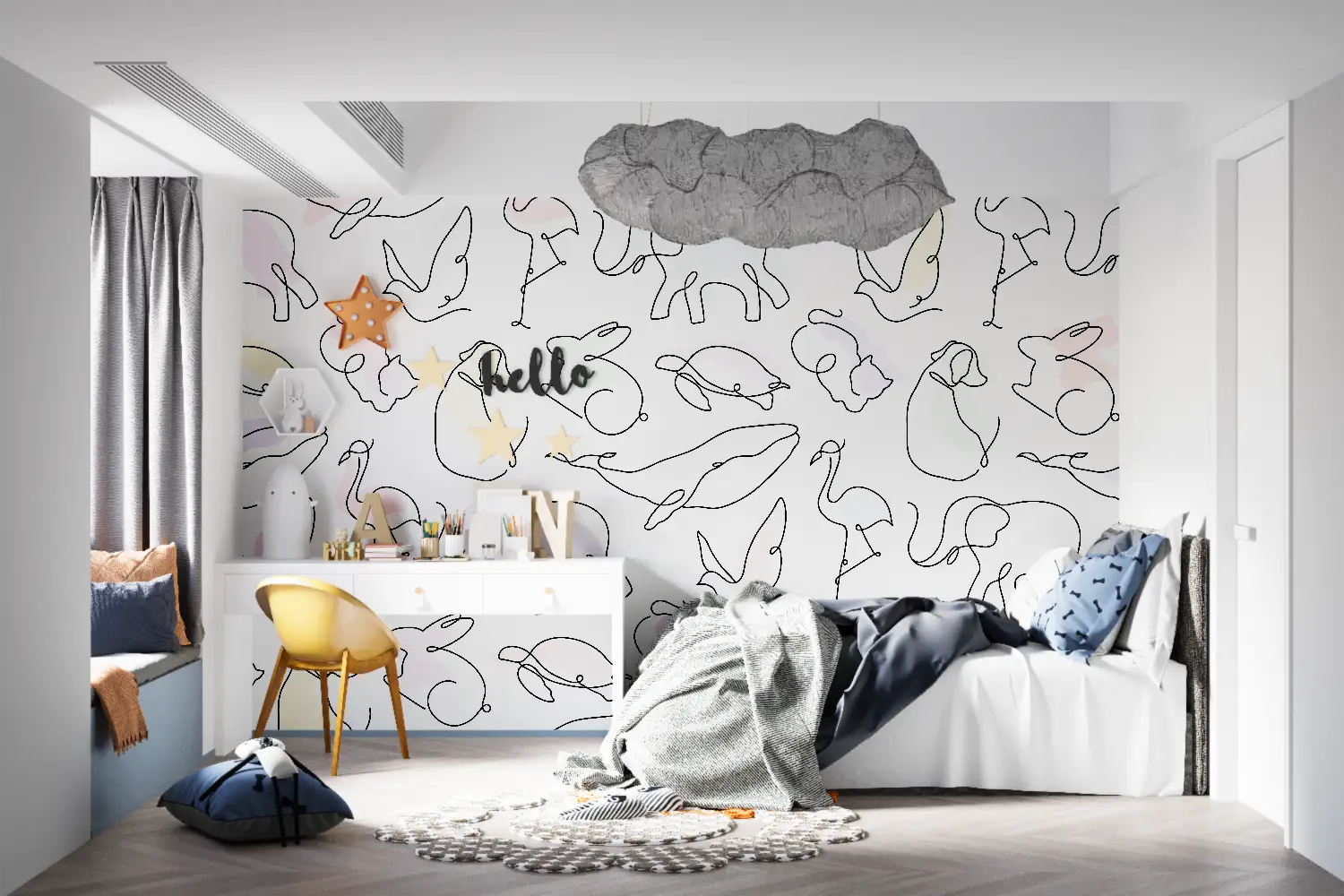 Animal Wallpaper - Colorful Animal Sketches