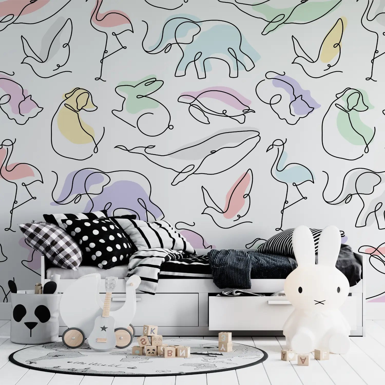 Animal Wallpaper - Colorful Animal Sketches