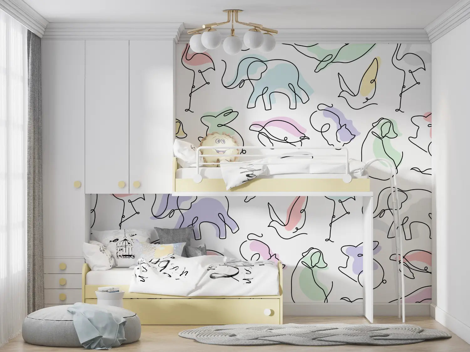 Animal Wallpaper - Colorful Animal Sketches