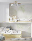 Foliage Wallpaper - Light Leaves and Watercolor