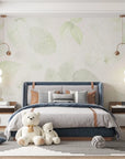 Foliage Wallpaper - Light Leaves and Watercolor