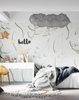 Foliage Wallpaper - Soft Graphic Leaves