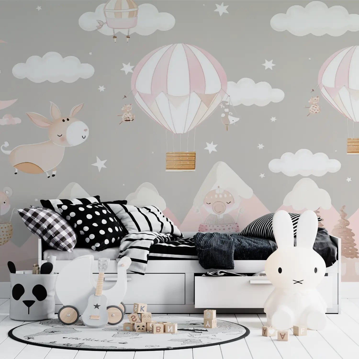 Children's Wallpaper - Hot Air Balloon Daydream