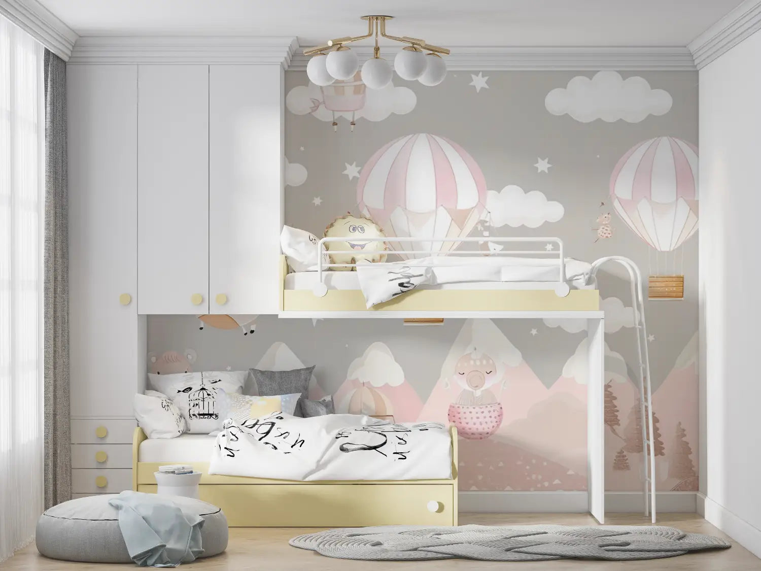 Children's Wallpaper - Hot Air Balloon Daydream