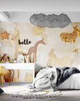 Papier Peint Animaux - Faune Sauvage en Teintes Douces