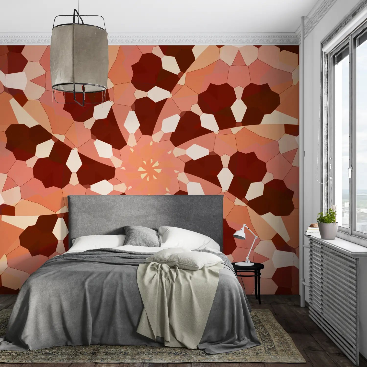Geometric Wallpaper - Warm Kaleidoscope