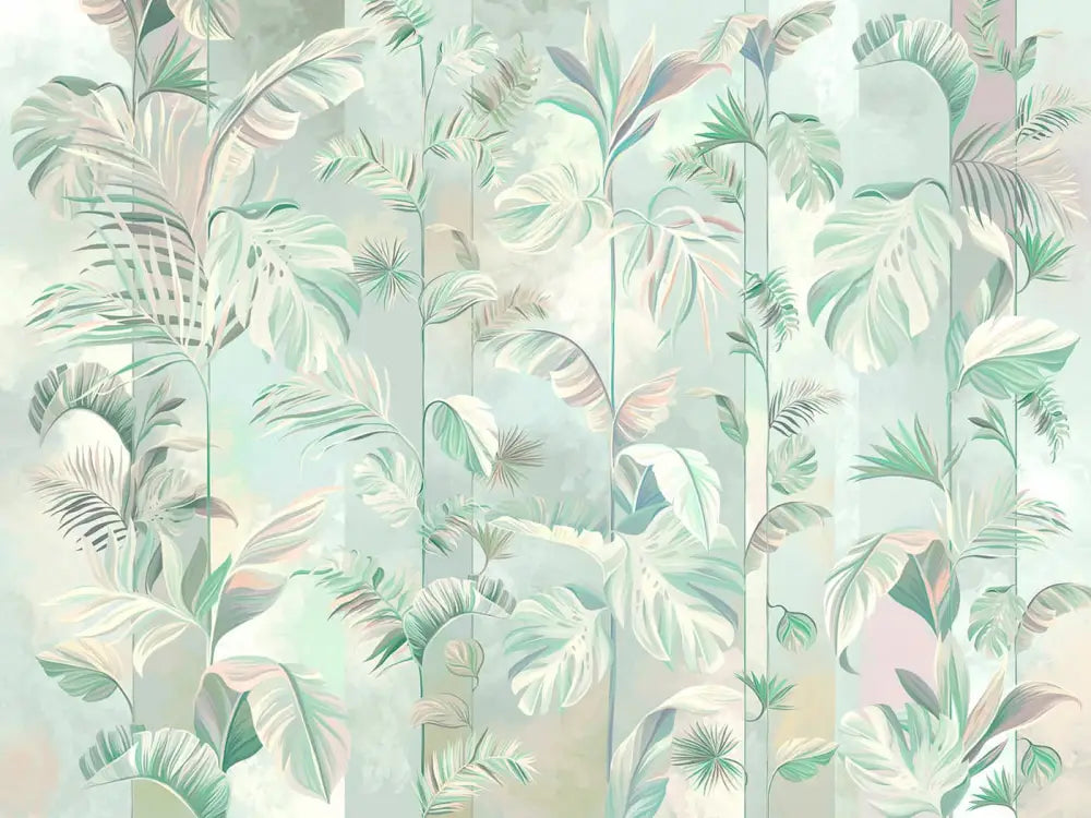 Papier Peint Exotique - Feuillage Plantes Tropicales