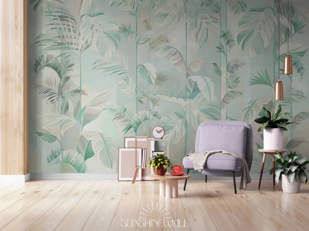 Papier Peint Exotique - Feuillage Plantes Tropicales