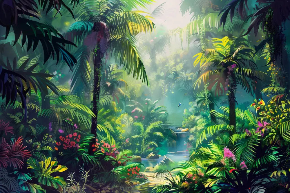 Papier Peint Exotique - Jungle Tropicale