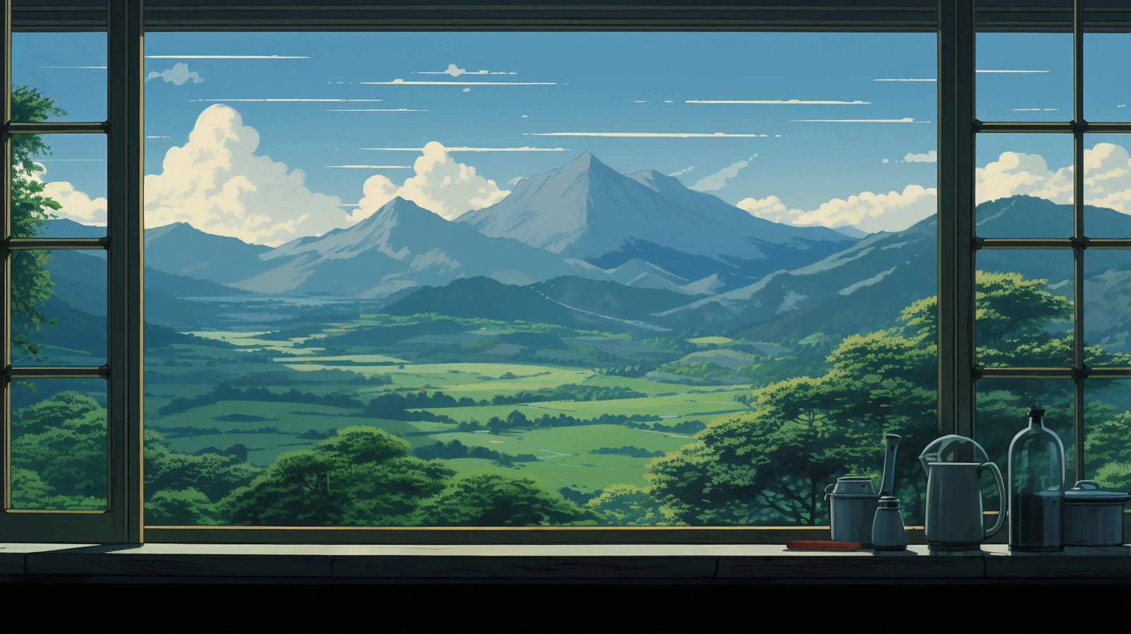 Japanese Wallpaper - Window on the Valley